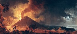 De uitbarsting van de Vesuvius in 1771
